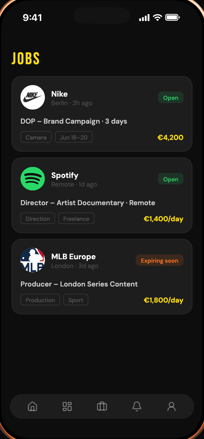 Crea app: Job pool